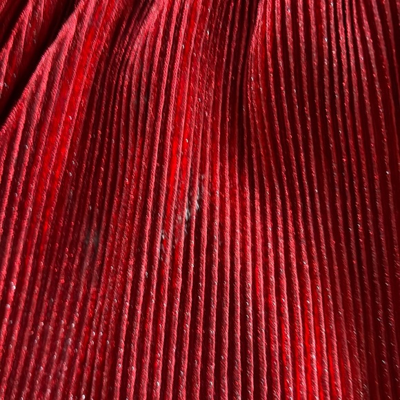 MiniBoden Red Shiny Tulle Dress 8/9 - Picture 9 of 10